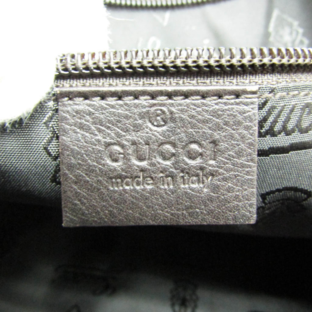 GUCCI Authentic Brown Leather Boston Bag - Picture 13 of 15